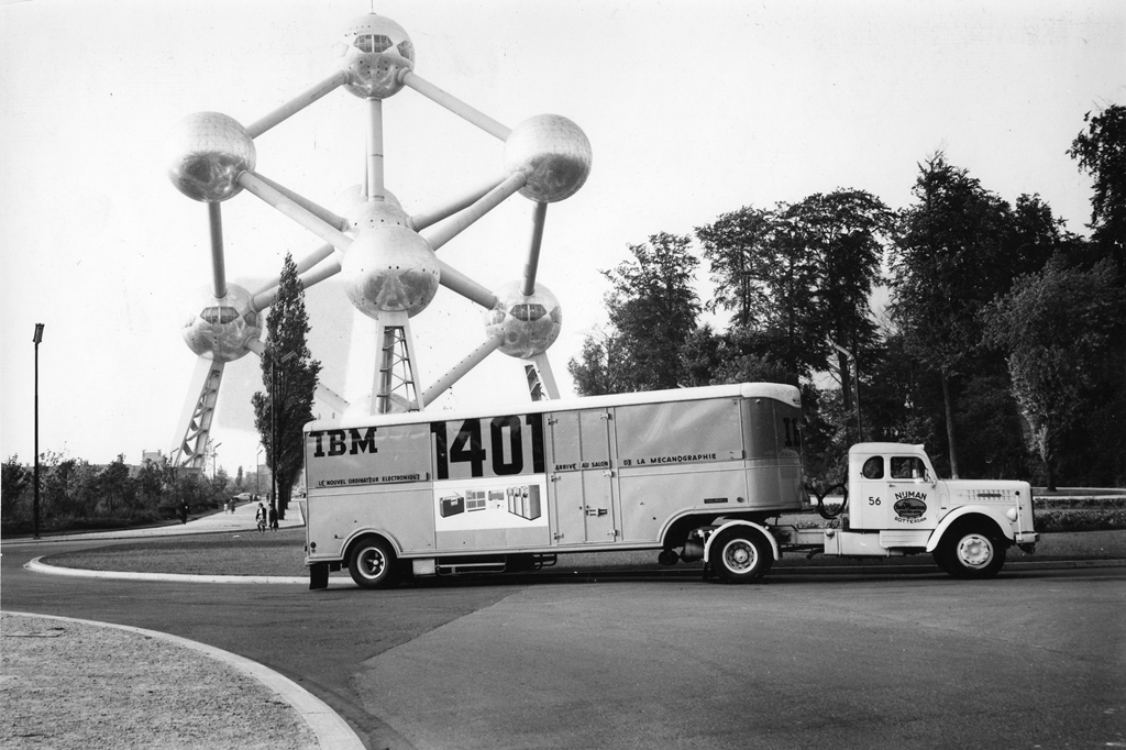IBM1401_Datamobile_WorldFair_Atomium_Brussels_Sept1960